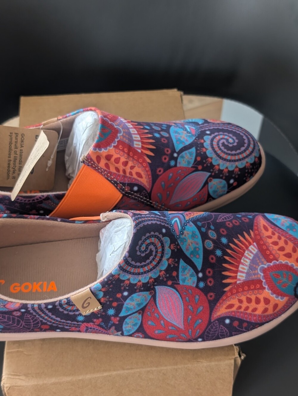 Women's Slip-On Sneakers in Multicolor Paisley